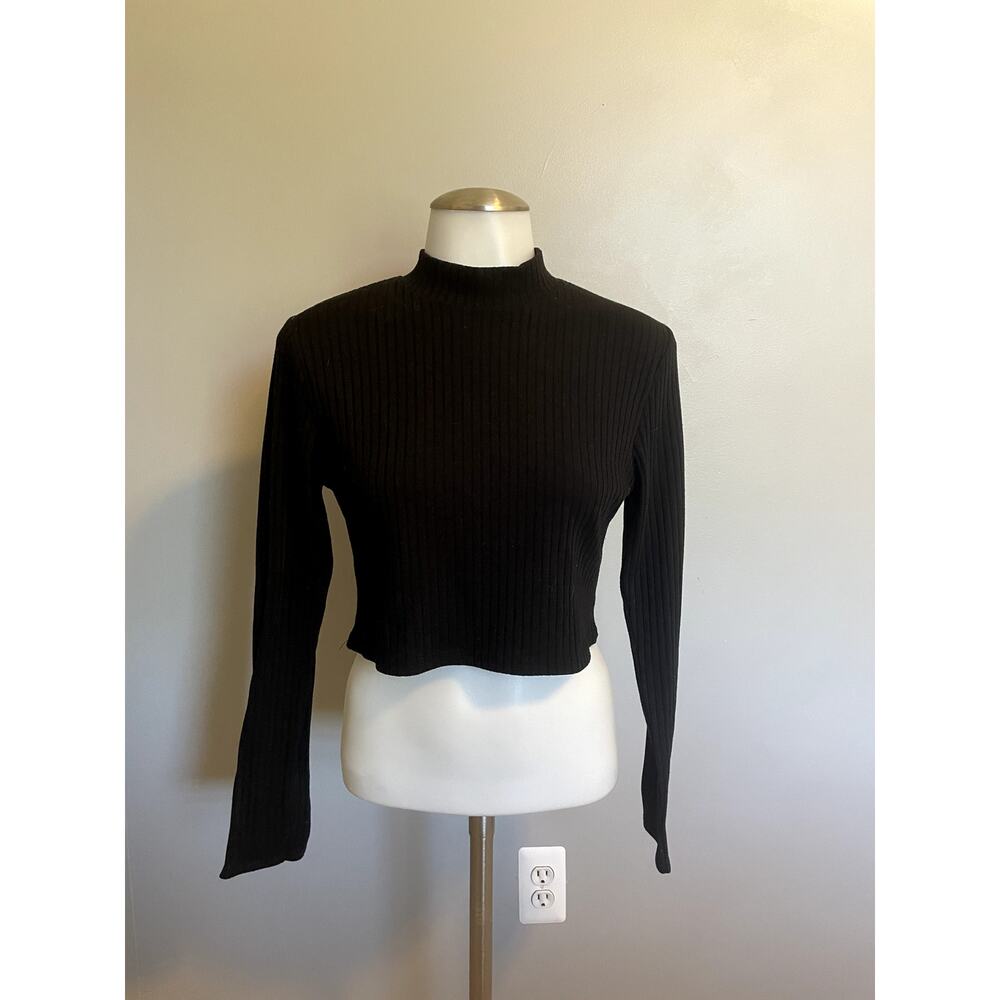 Nasty Gal - Black Crop Turtle Neck - Women's - 8 (s/m)